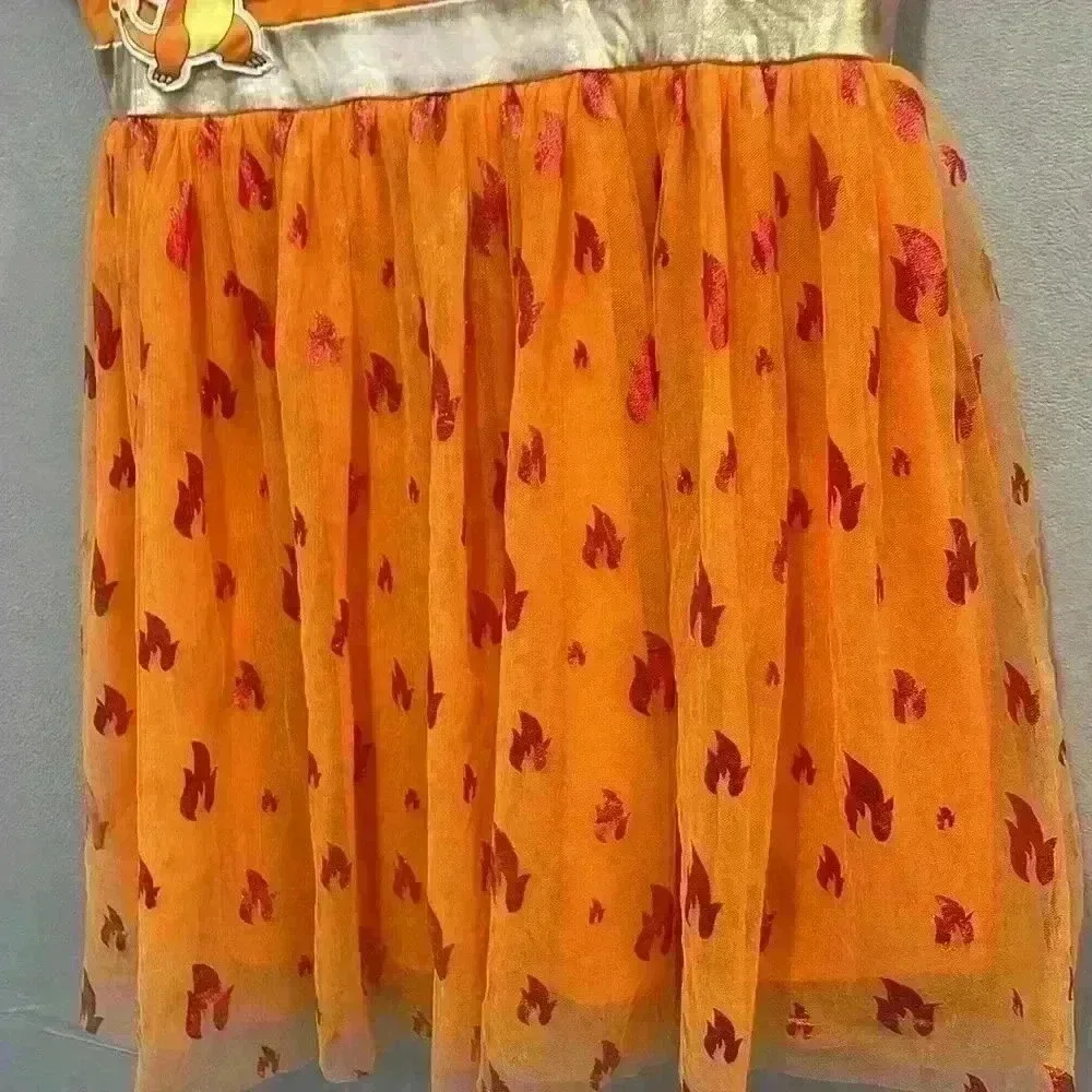 Pokemon Charmander Dress - Orange -Girls XL 14